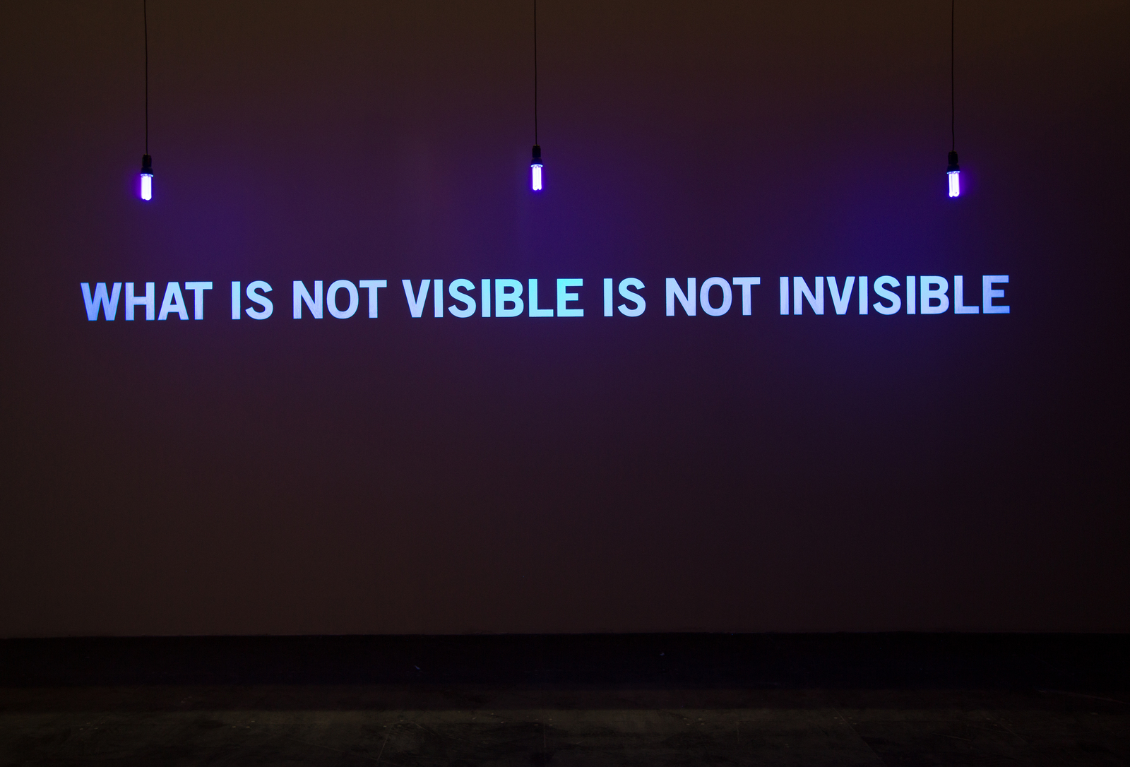 What is not visible is not invisible, 2008
