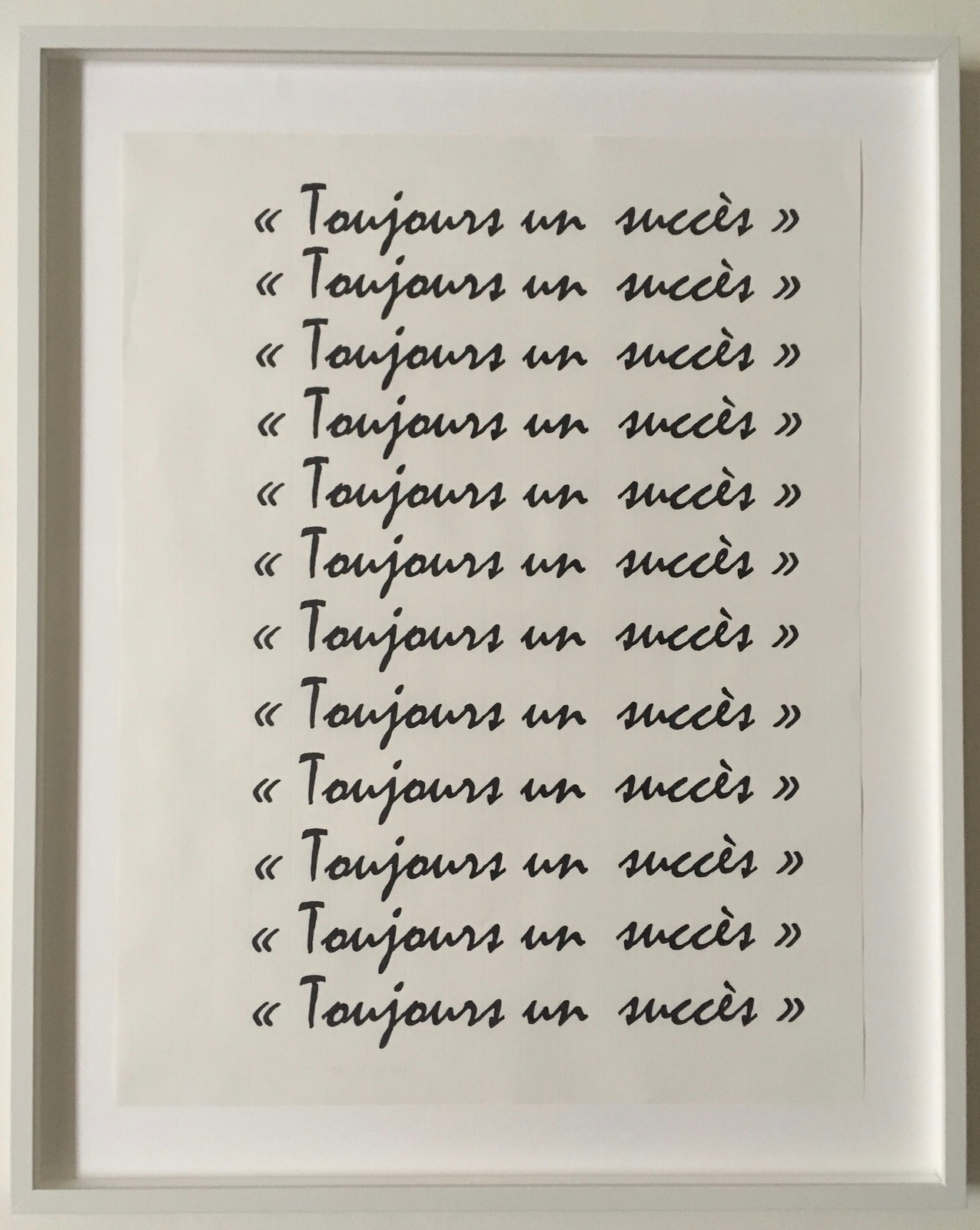 Toujours un succs, 2016